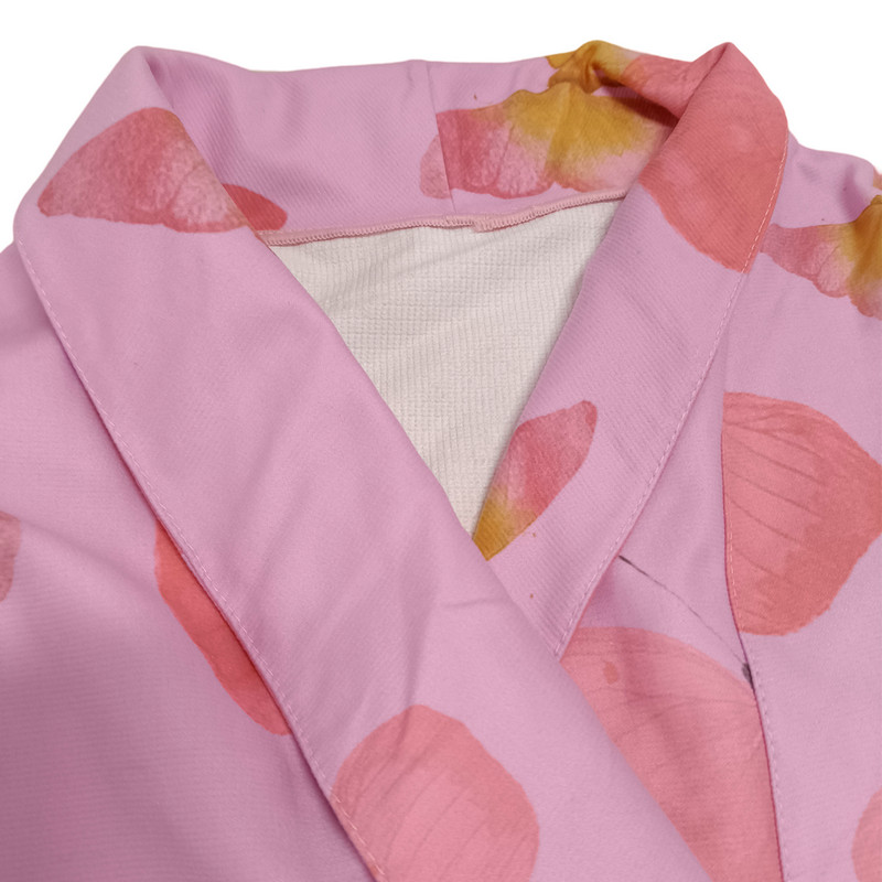 Microfiber Printed Bathrobe For Adult