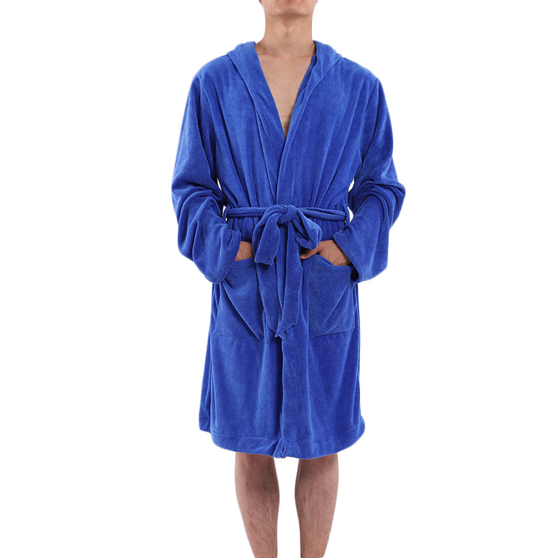 Microfiber Cationic Suede Fabric Bathrobe