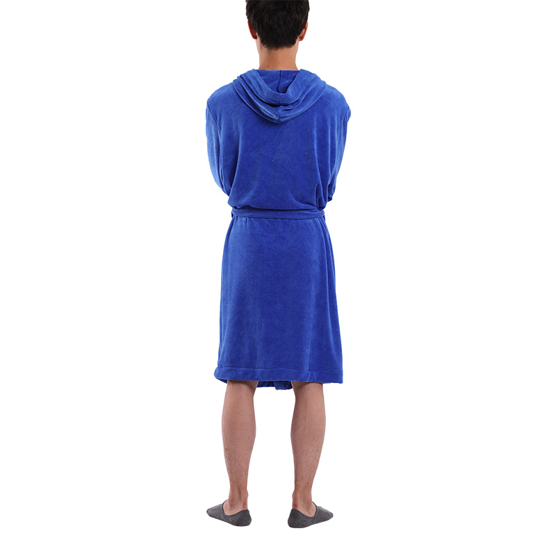 Microfiber Cationic Suede Fabric Bathrobe